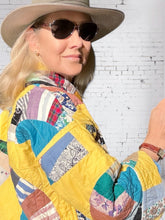 Quilt coat jacket vintage "fan fair"
